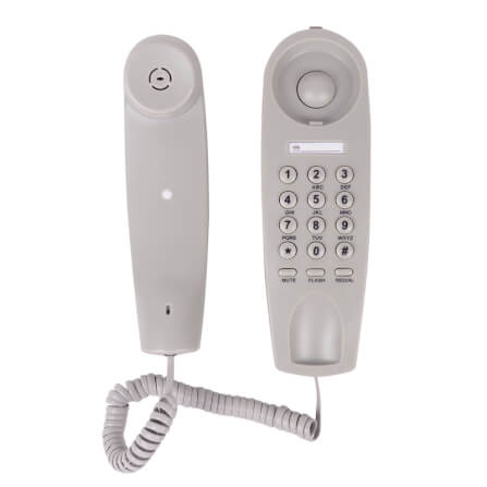 โทรศัพท์บ้าน โทรศัพท์แขวนผนัง ยี่ห้อ REACH รุ่น HT-9902 สี LIGHT GREY_3